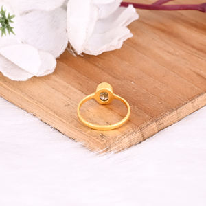 Anillo de Diseño de Plata de Ley 925 Chapado en Oro con Turmalina Genuina de Alta Calidad, el Más Vendido, para Mujer - Product Image 3