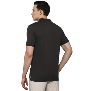 Polo 100% en jersey de coton personnalisé pour hommes, couleur unie, affaires décontractées, polos imprimés anti-rides à manches courtes - Product Image 4