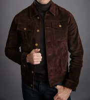Jaket Motor Kulit Sapi Premium Musim Dingin Tekstur Lembut Ramah Lingkungan Desain Tahan Air Vintage Kualitas Buatan Tangan