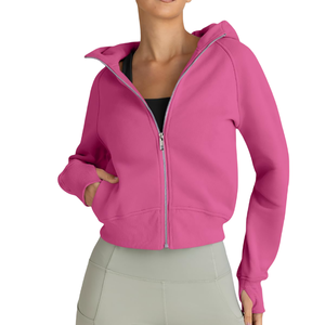 Sudadera Corta de Moda Casual Urbana con Hombros Caídos, Transpirable y Ecológica, Tejida para Mujer - Product Image 1