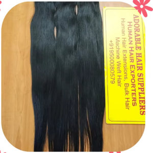 Extensiones de cabello humano Natural de calidad superior Trama de máquina 100% Paquetes de cabello Remy virgen Venta al por mayor Precio de fábrica Exportación - Product Image 1