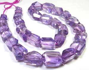 Perles de pierres précieuses d'améthyste violette en vrac, 12-17 mm, coupe facettée irrégulière, 16 pouces, perles de nugget d'améthyste naturelle pour bijoux - Product Image 2