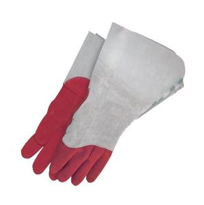 Soldador TIG de cuero de piel de venado de grano 2025 con guantes eléctricos de parche de calor y puños de 5,5 "para mayor destreza y durabilidad - Product Image 2
