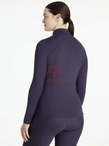 Vêtements de base pour l'équitation pour femmes en gros – Tissu haute performance extensible en Spandex/Polyester, respirant, léger et flexible - Product Image 4