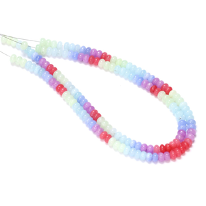 Perles Rondelles en Quartz Arc-en-ciel Multicolore 7mm-8mm, Fil de 15 Pouces, Pierres Précieuses Lisses pour Bijoux et Artisanat - Product Image 5