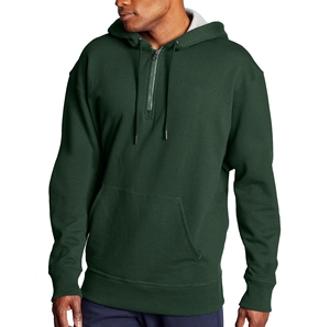 Wholesale Customizable Factory Made Premium Men Half Zip Hoodie Casual Wear Breathable Soft Fabric Winter Adult Hoodie - Product Image 1