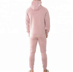 Ensemble sweat-shirt et pantalon de survêtement vierge personnalisé 100% coton sweat à capuche en éponge française sweat à capuche surdimensionné pour homme - Product Image 4