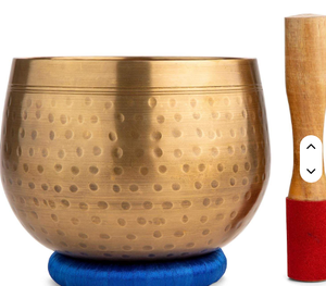 BOL EN BRONZE pour la Méditation et la Thérapie Sonore pour la Santé Spirituelle Bol en Bronze Guérison Tibétaine Chant-Artisanat Artisanal Indien - Product Image 4