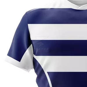 Conjunto de uniforme deportivo de Rugby de media manga hecho a medida de alta calidad Color sólido Característica transpirable Ropa de fútbol Premium - Product Image 6