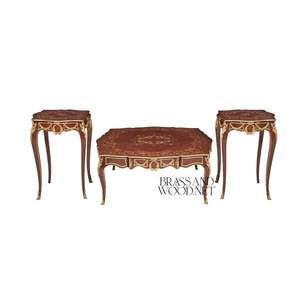Juego de Mesa de Centro y Mesa Auxiliar de Madera Clásica de Lujo - Product Image 1