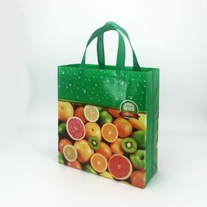 Bolsas de tela no tejida personalizadas con logo, ecológicas, reciclables, aisladas, reutilizables, termosellables, resistentes al agua, para llevar comida y entrega de almuerzos. - Product Image 3