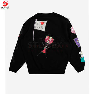 2023 femmes 100% coton sweat à manches longues sur mesure Top vente Streetwear meilleur Design pour vêtements d'hiver respirants - Product Image 2