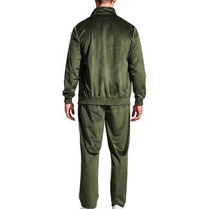 Survêtement en velours pour homme sur mesure - Hiver, uni, décontracté, respirant, 100% coton avec logo personnalisé et service OEM d'étiquetage privé - Product Image 2