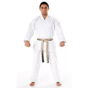 Uniformes de judo en gros aux États-Unis |   Kimono de judo pour adulte en polyester/coton |   Uniforme de judo personnalisé OEM à double tissage, 350g, durable et respirant - Product Image 2