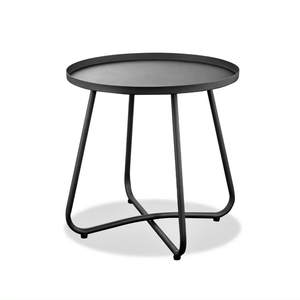 Mesa Auxiliar Redonda de Madera de Diseño Único con Patas de Metal, Ecológica y con Almacenamiento, Colores y Tamaños Personalizados a Precio de Mayoreo - Product Image 2