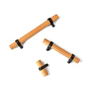 มือจับประตูห้องนอนขัดเงาสไตล์ความรักแบบพรีเมี่ยมพร้อมล็อคก้านไม้สีทองร่วมสมัยสีดำและสีบรอนซ์สำหรับบ้านสมัยใหม่ - Product Image 3