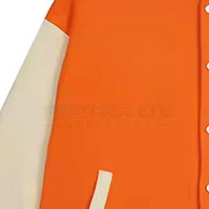 Veste unisexe personnalisée avec broderie de lettres et boutons pour hommes Veste lettrée style décontracté pour hommes à prix réduit - Product Image 3