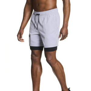 2 in 1 Sports Shorts For Men Quick Dry Workout Running Fitness Mesh Double Layer Zipper Phone Pocket Gym Clothes Men's Shorts - Product Image 1