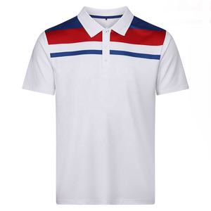 Polos lisos de talla grande para hombre, polos de manga corta personalizados de secado rápido - Product Image 3