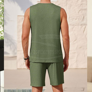 Logo personnalisé impression bas prix hommes été t-shirts ensemble jogging porter hommes été t-shirts ensemble - Product Image 5