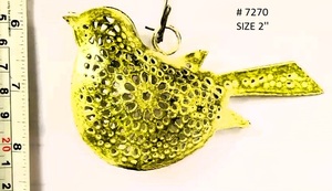 Bola de adorno colgante de árbol de Navidad en forma de corazón metálico de doble cara, accesorio decorativo para el hogar para uso festivo en vacaciones - Product Image 6