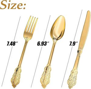 Unique Design Gold-Colored Polished Metal Cutlery Set Tabletop <b>Flatware</b> for Restaurants Low MOQ Supply in Indian Supplier - Product Image 2