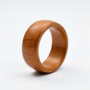 Anillo de madera tallada artesanal Anillo de estilo bohemio de diseño ecológico duradero para hombres y mujeres - Product Image 5