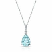 Collier Pendentif Aria Moissanite en Argent Sterling Plaqué Or Rose 14 carats avec Chaîne Maille Cubaine Style Hip Hop Givré Écologique Unisexe Cadeau