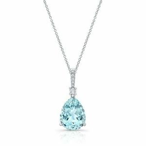 De Beers Aria Lab Grown Diamond 14k Rose Gold Plated Pendant Cuban Link <b>Chain</b> Necklace Hip Hop <b>Iced</b> Gift Women - Product Image 3