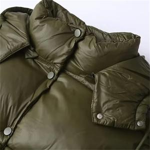 Chaqueta acolchada de lana Polar Unisex, nuevo diseño, cuello levantado, impermeable y resistente al viento, longitud Regular, uso en invierno - Product Image 5