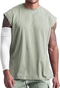 เสื้อกล้ามออกกำลังกายปี 2022 เสื้อกีฬาเพาะกายแบบไม่มีแขน สกรีนโลโก้ได้ เสื้อผ้ากีฬาผู้ชาย ผ้าฝ้าย ระบายอากาศ แห้งเร็ว - Product Image 4