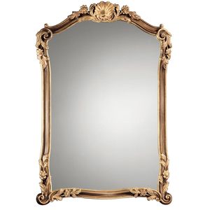 Miroir mural Royal Crest Gold avec détails sculptés vintage pour une décoration intérieure élégante et luxueuse, pièce maîtresse - Product Image 3