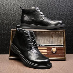 Chaussures de ville en cuir de porc de haute qualité avec revêtement imperméable et semelle intérieure souple pour hommes - Product Image 2