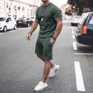 Manufacturer Wholesale High Quality Tracksuit Men Thicken 2 Piece <b>Plain</b> <b>Hoodies</b> Men Zipper Tracksuit Set - Product Image 4