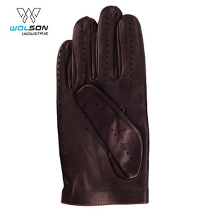 Fabricant de gants de conduite en cuir de style occidental avec logo personnalisé pour l'hiver au quotidien Gants de conduite à la main de luxe en peau de daim - Product Image 2