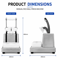 Machine manuelle SUZUMO MR150 pour la fabrication d'Onigiri, moule à presser pour boulettes de riz triangulaires, en acier inoxydable 304 de qualité alimentaire