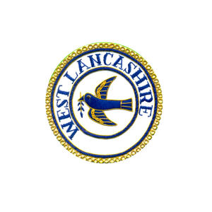 2024 Offre Spéciale sur mesure insignes maçonniques Regalia insignes de tablier de lingot d'or brodé de haute qualité avec décoration de Logo personnalisé - Product Image 4