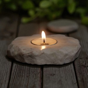 Portavelas de luz de té de mármol para el hogar, decoración festiva y de boda, soporte votivo de piedra Natural, decoración de Navidad Diwali - Product Image 2