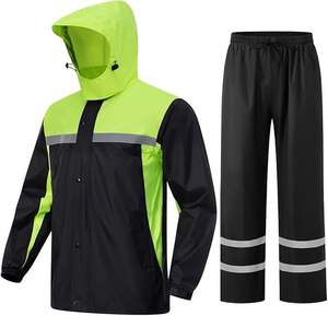 Unisex Casual <b>Windbreaker</b> with <b>Air</b> Vents Reflective Waterproof Breathable Jacket Pants for Work Golf Fishing Hiking Solid - Product Image 1