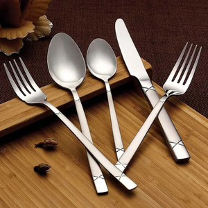 Juego de cubiertos con mango de cuentas azules únicas en acero inoxidable con espejo pulido, perfecto restaurante, comedor, elegantes ajustes de mesa - Product Image 3