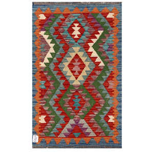 Maimana Afghanistan Kilim <b>Rug</b> 121 X 74 cm <b>Traditional</b> Handwoven Area <b>Rugs</b> Set - Product Image 1