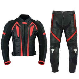 Style unique Qualité supérieure Votre logo Costumes de moto Produit portable professionnel Vente à chaud Combinaisons en cuir de moto - Product Image 1