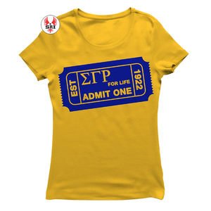 Sigma Gamma Rho Sorority Bordado Camisetas de poliéster para mujer Camiseta de algodón personalizada para damas en verano - Product Image 4