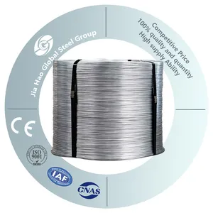 Yüksek çekme mukavemeti BWG 12 14 16 18 20 22 24 ölçer 6.5mm galvanizli çelik tel