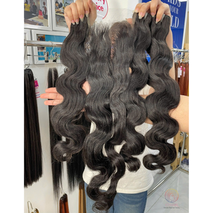 Top Grade Lâche Vague Profonde Super Vague Style Naturel Cru Vietnamien Remy Bundles De Cheveux Humains Non Transformés Donneur De Cheveux - Product Image 1