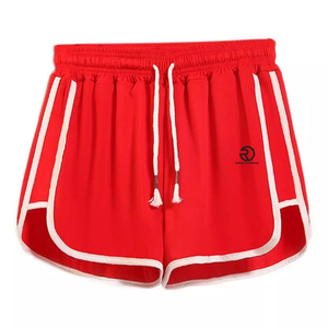 Gran oferta, pantalones cortos informales de verano de Material de algodón de nuevo estilo para mujer, pantalones cortos deportivos de cintura elástica de pierna ancha de Color sólido 2025 - Product Image 1