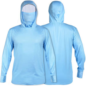 Conception professionnelle, haute qualité, protection ultraviolette, sweat-shirts de pêche coupe-vent grande taille, manches longues, masque solaire UPF50 - Product Image 4