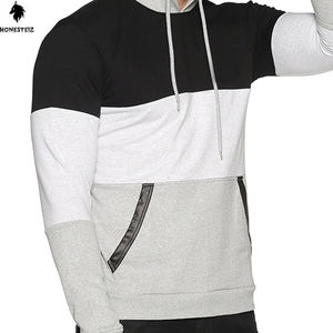 เสื้อมีฮู้ดของผู้ชายเสื้อผ้าลำลองผ้าคอตตอน100% น้ำหนักเบาทำจากโพลีเอสเตอร์สีพื้นดีไซน์ตามสั่ง - Product Image 3