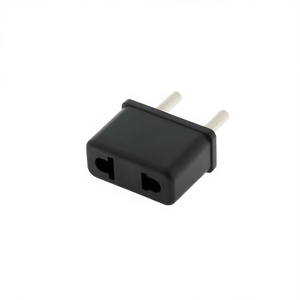 Black US <b>Plug</b> to EU <b>Plug</b> <b>Universal</b> Travel Wall <b>Adapter</b> - Product Image 2