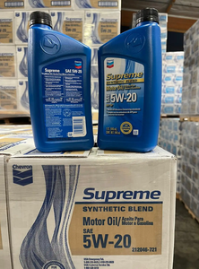 Chevron Synthétique Mélange SAE 5W-20 Huile à Moteur-1 Quart Bouteille (Pack de 12) - Product Image 2